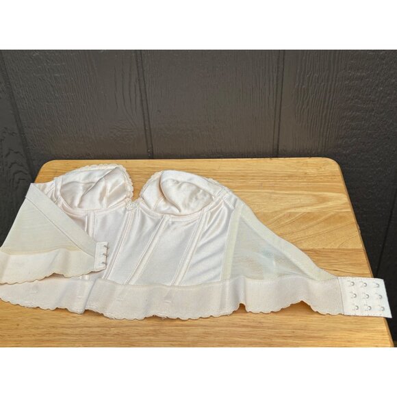 Adonna For JCPenney Fully Padded Backless Strapless Longline Bra 34A Champagne - Picture 10 of 13